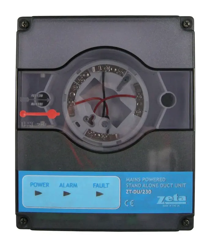 [48-015 ZT-DU2/RB/48] zeta duct unit enclosure c/w 48v dual auto relaybase and 2 x sampling probes