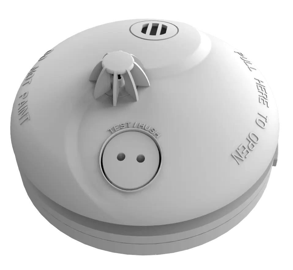 [47-042 ZT-MH] Zeta mains heat detector with 9v battery back-up (LPCB approved)