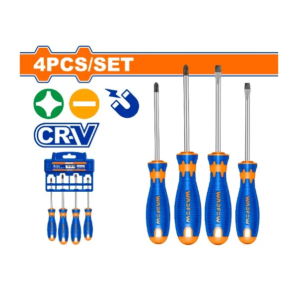 [WSS1204] Wadfow Screw Driver Set 4pcs [WSS1204]