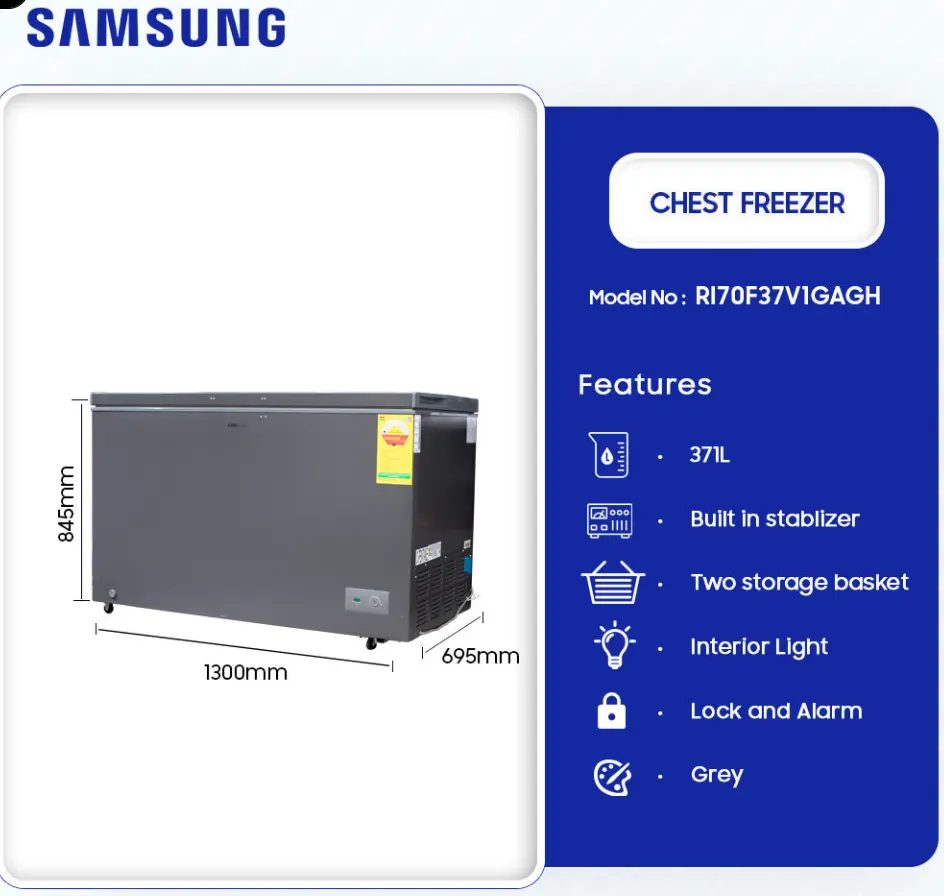 Samsung Chest Freezer [RI70F37V1GAGH]