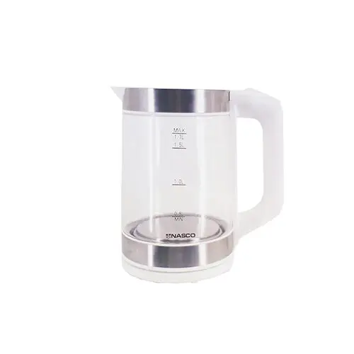 Nasco 1.7Ltrs Kettle, Transperent Glass [ KEG-1706 ]