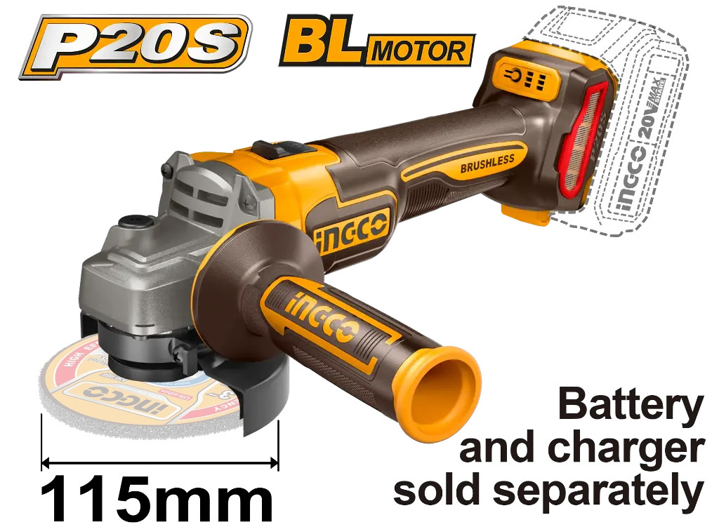 [CAGLI21154] Ingco Cordless Angle Grinder [CAGLI21154]