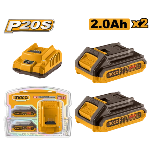 [FBCPK1222] Ingco P20S Lithium-Ion Battery And Charger Kit [FBCPK1222]