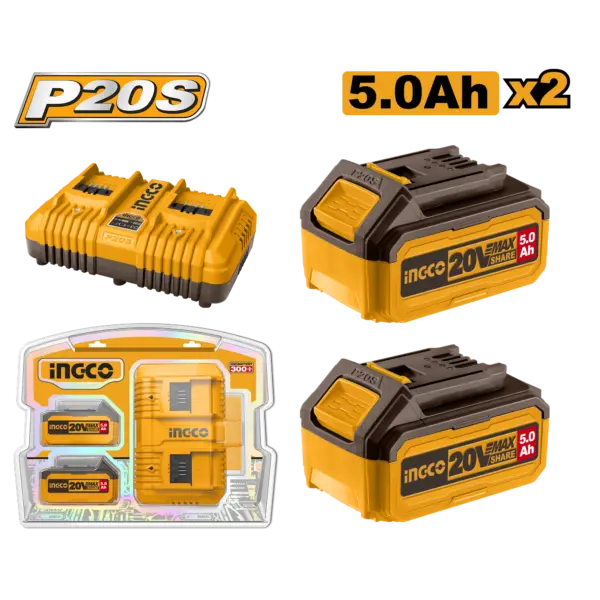 [FBCPK2425] Ingco P20S Lithium-Ion Battery And Charger Kit [FBCPK2425]