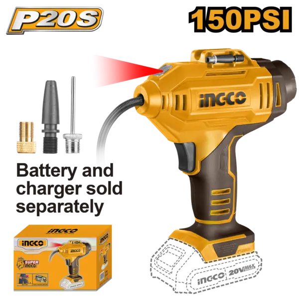 Ingco Cordless Auto Air Compressor [CACLI2018]