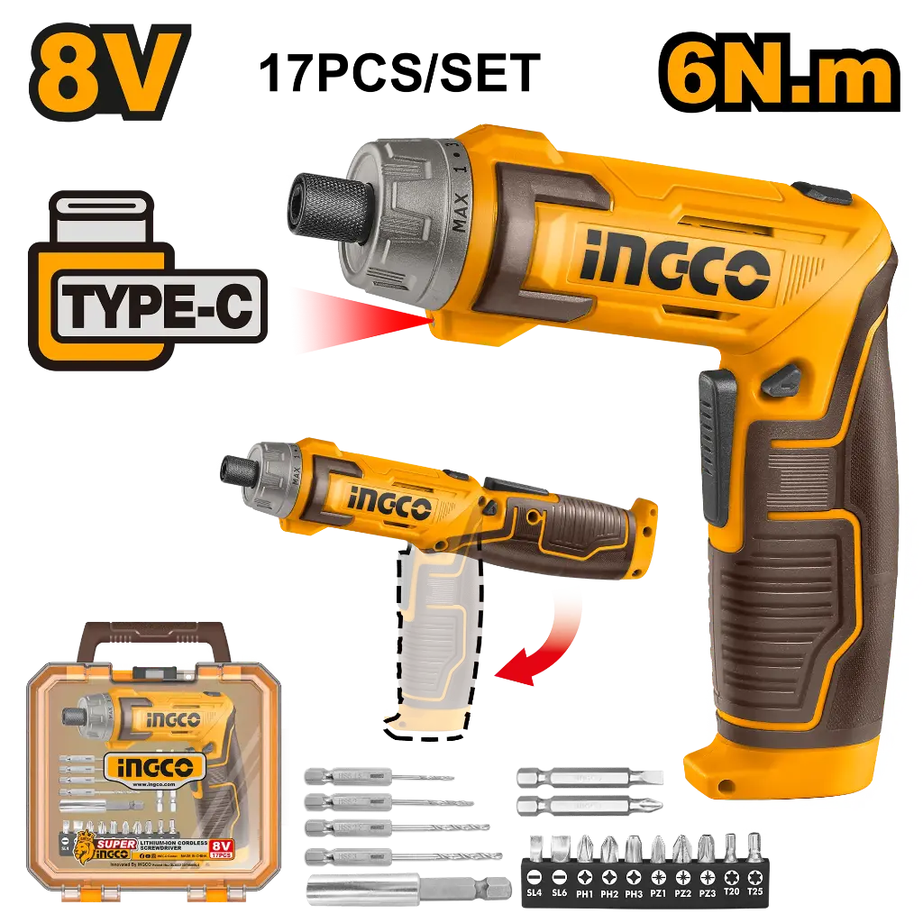 [CSDLI08025] Ingco Cordless Screwdriver [CSDLI08025]
