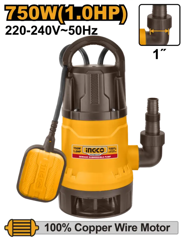[SPD7508] Ingco Sewage Submersible Pump [SPD7508]