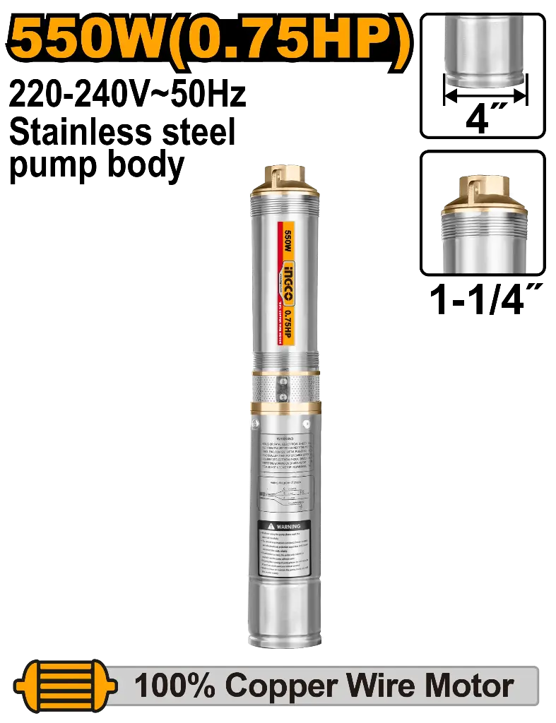 [DWP5501] Ingco 4" Deep Well Pump [DWP5501]