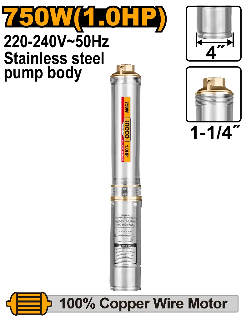 [DWP7501] Ingco 4" Deep Well Pump [DWP7501]