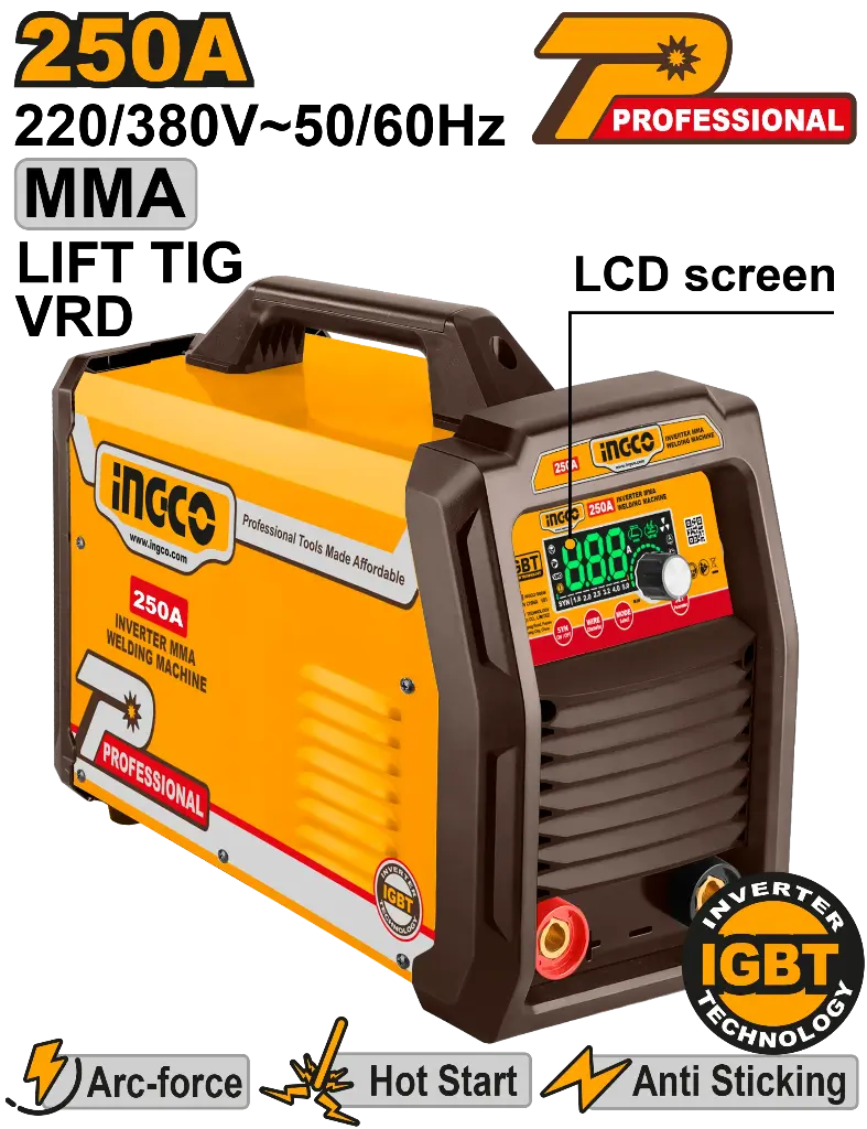 [ING-MMA25079] Ingco Inverter Mma/Tig Lift Welding Machine [ING-MMA25079]