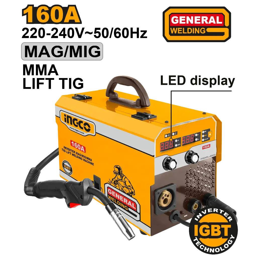 [ING-MGT1601] Ingco Inverter Mag/Mig/Mma/Tig Lift Welding Machine [ING-MGT1601]