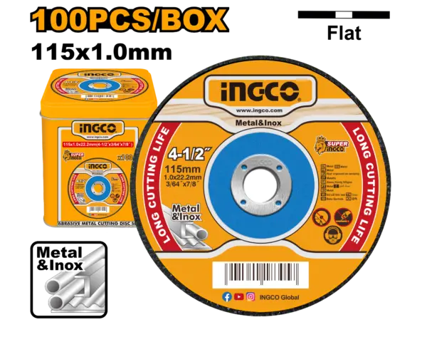 [MCD10115100] Ingco Abrasive Metal Cutting Disc Set [MCD10115100]