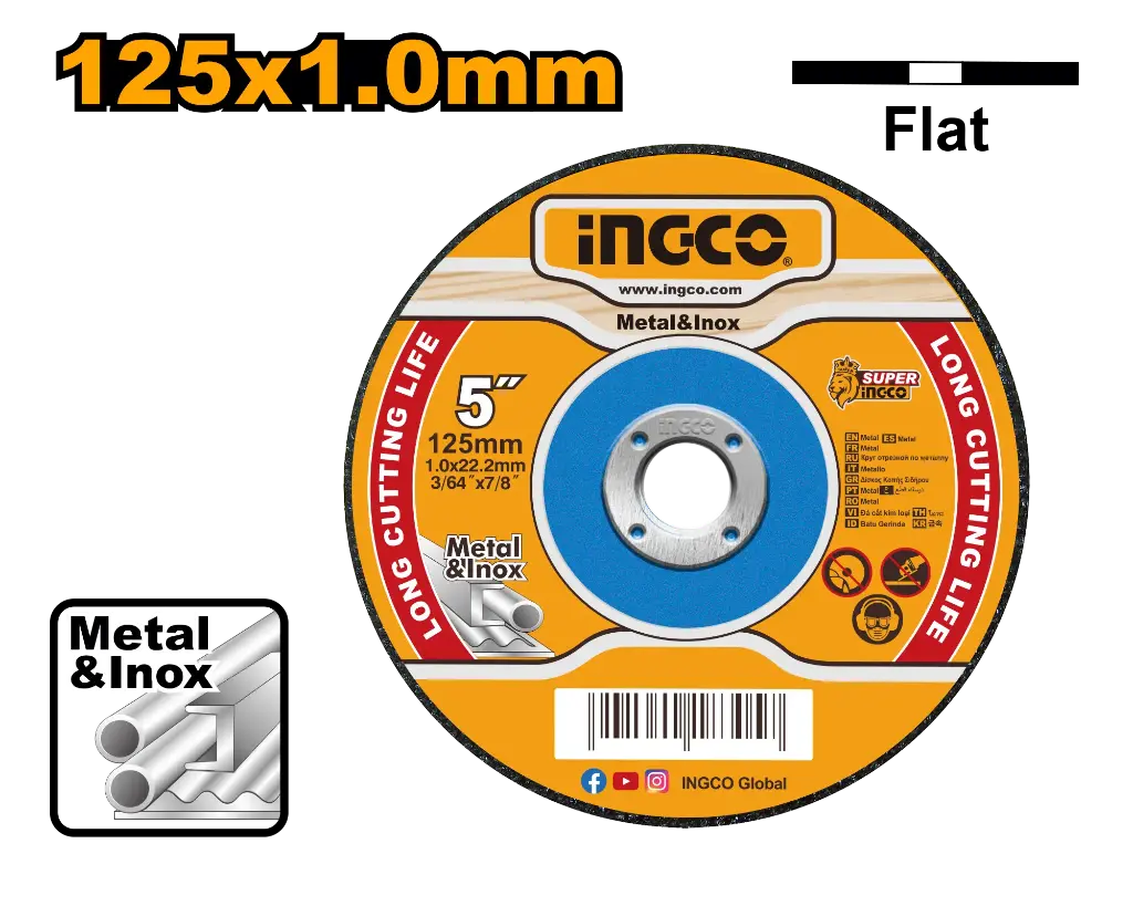Ingco Abrasive Metal Cutting Disc [MCD101251]