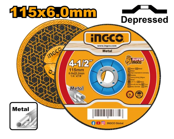 Ingco Abrasive Metal Grinding Disc [MGD601151]