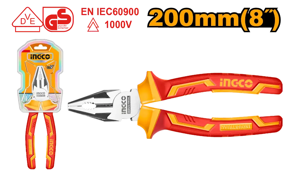 [HICP28208] Ingco Insulated Combination Pliers [HICP28208]