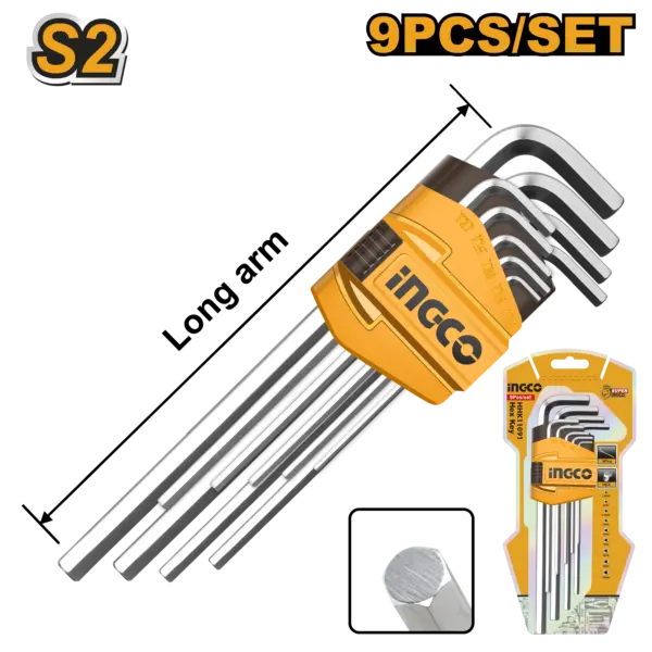 [HHK11091] Ingco 9pcs Hex Key Set [HHK11091]