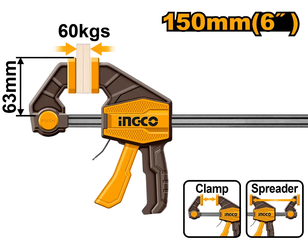 [HQBC01601] Ingco Quick Bar Clamp [HQBC01601]