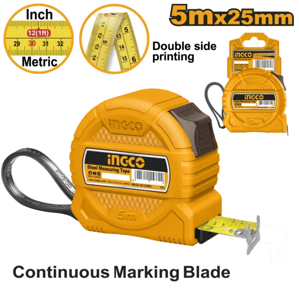 Ingco Steel Measuring Tape [HSMT39525]