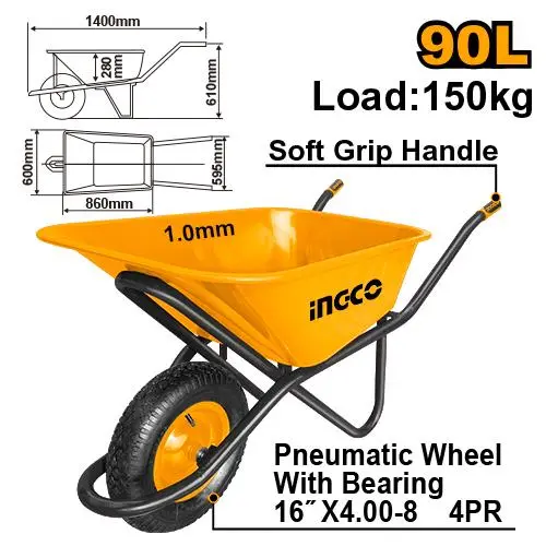 [HHWB64018G] Ingco Wheel Barrow [HHWB64018G]