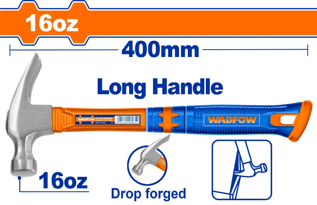 [WHM336L] Wadfow Long Handle Claw Hammer [WHM336L]