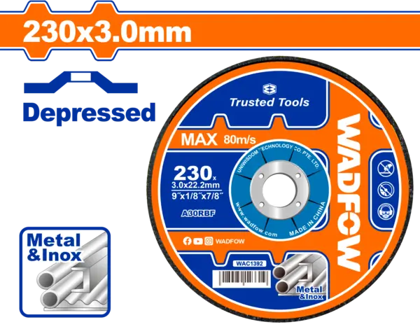 [WAC1392] Wadfow Abrasive Metal Cutting Disc [WAC1392]