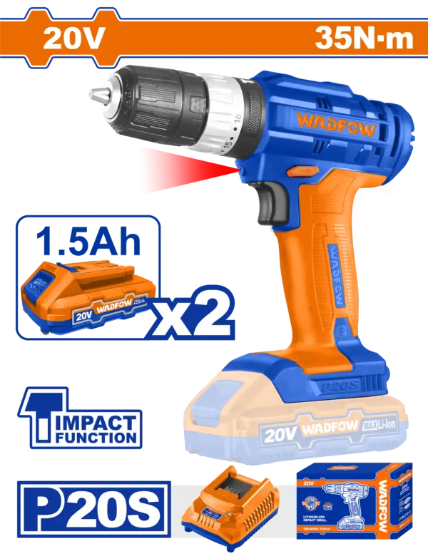 [WCDP522] Wadfow Cordless Impact Drill [WCDP522]