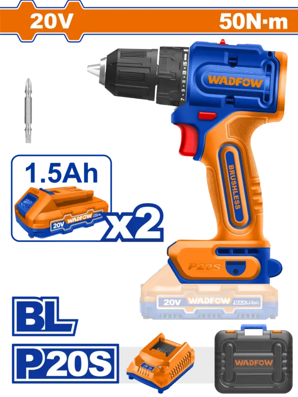 [WCDP552] Wadfow Brushless Cordless Drill [WCDP552]