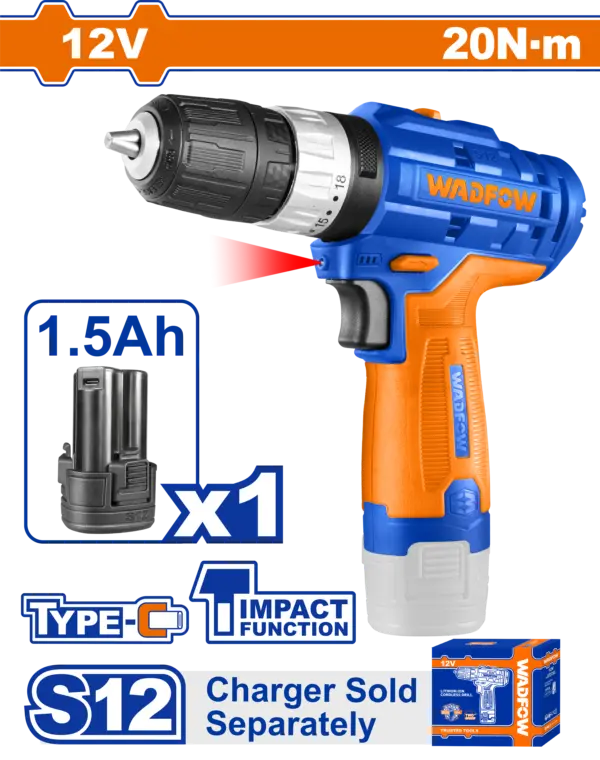 [WCDS540] Wadfow Cordless Impact Drill [WCDS540]