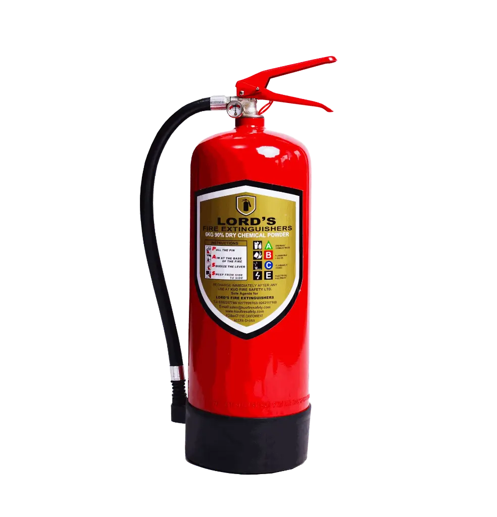 [FIR-07059] Lords 90% Dry Powder Fire Extinguisher 6Kg ( EN3-BSI EN615 Approved ISO 9001 Certified )