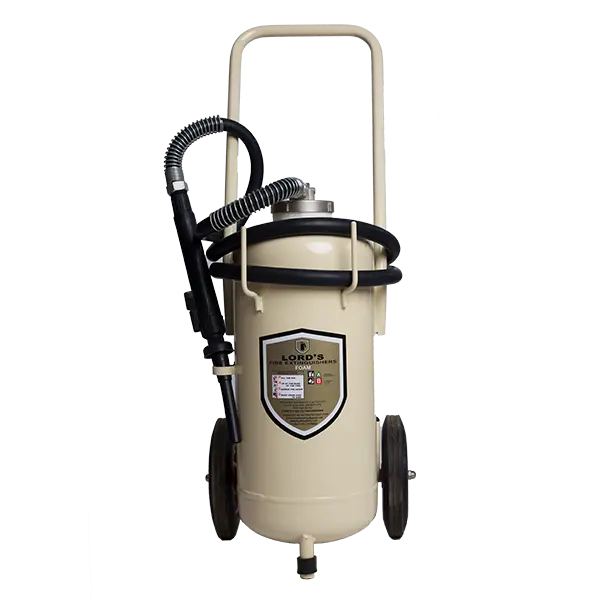 [FIR-07069] Lords Foam Trolley Fire Extinguisher 25Ltr UL 162 FM 5130 Fomtec BSI Approved (ISO 9001 Certified )