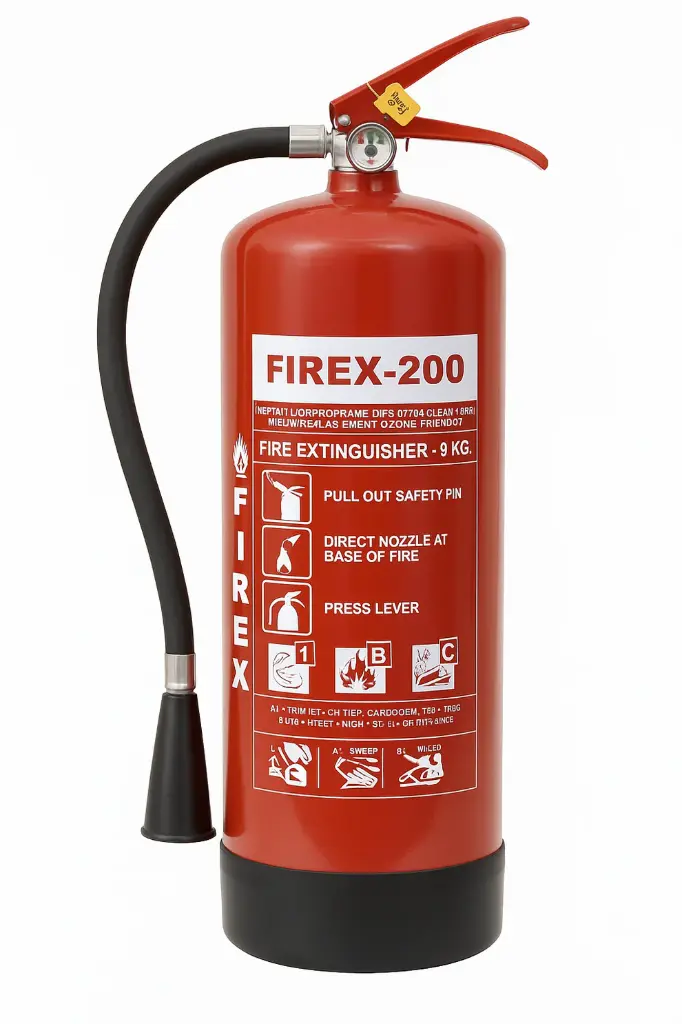 [FIR-07073] Firex FM-200 Fire Extinguisher 9Kg ( UAE Civil Defence Approved )