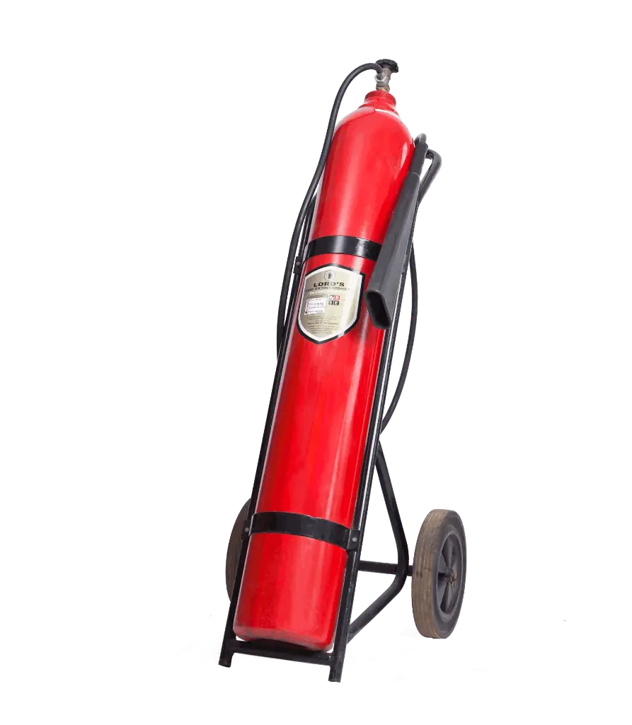 [FIR-07077] Lords Co2 Trolley Fire Extinguisher 25Kg ( EN3-BSI Approved ISO 9001 Certified )