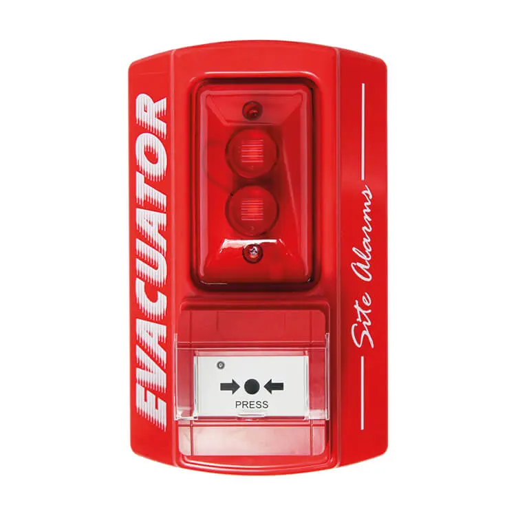 [42-235 FMCEVASMBG] Evacuator Site Master Alarm With Break Glass Activation