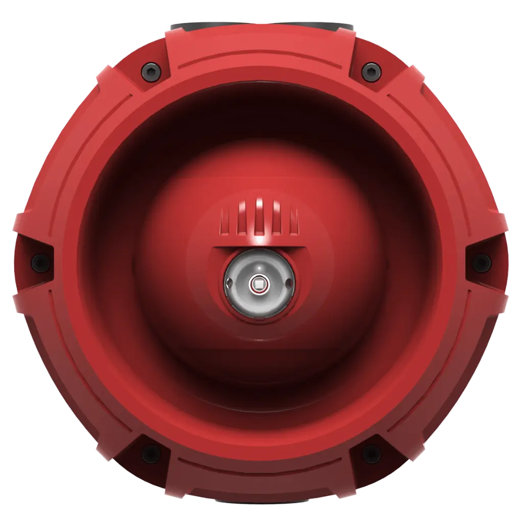 [42-632 ZRPB/R] Zeta Conventional Raptor Sounder Beacon, Red Plastic, White Flash Zrpb/R [42-632 ZRPB/R]